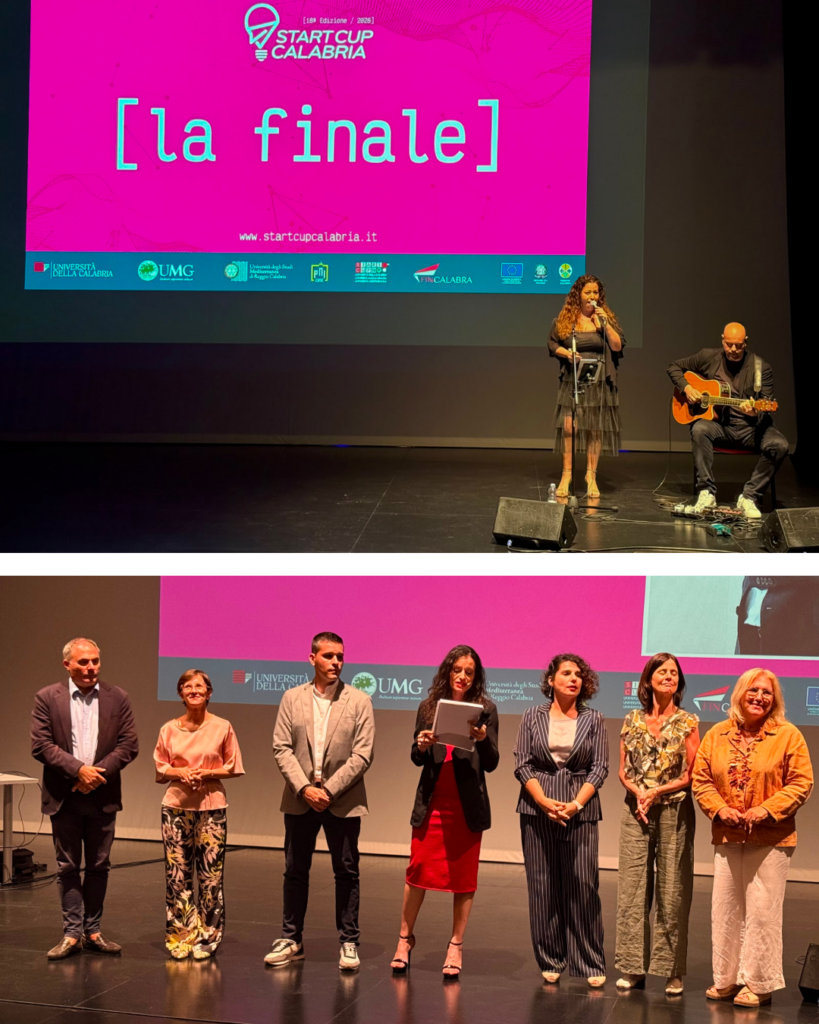 Antonia Abramo alla premiazione della Start Cup Calabria 2026